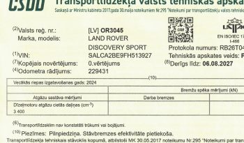 Tikko ievests- Land Rover Discovery Sport 2.2 Sd4 Hse(140Kw-190Z/s) Dīzelis 4Wd Pilnpiedziņa ar automātisko ātrumkārbu. full