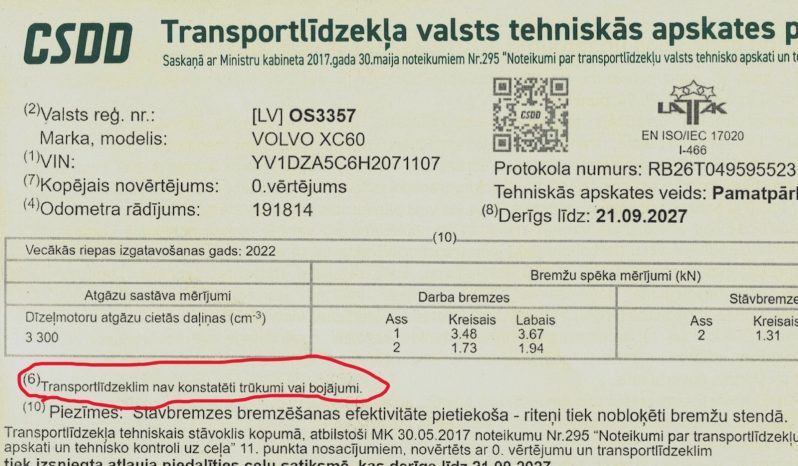 Tikko ievests. 2017 gada Modelis. Volvo XC 60 Summum 2.4 D4 (140kw-190z/s) Dīzelis Awd (4×4) Pilnpiedziņa ar automātisko ātrumkārbu. full